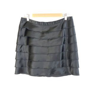 ♦️5/$20 Express Black Tiered Satin Mini-Skirt 8